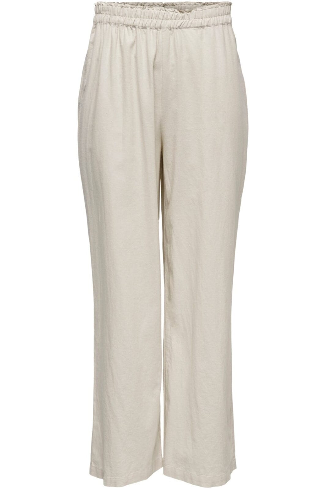 Only - Onltokyo Linen Blend Pant - 3996929 Moonbeam