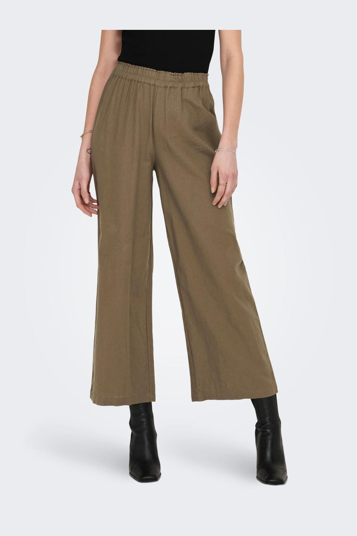 Only - Onltokyo Linen Blend Pant - 4144366 Cub