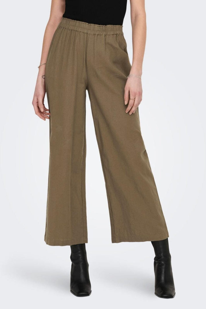 Only - Onltokyo Linen Blend Pant - 4144366 Cub