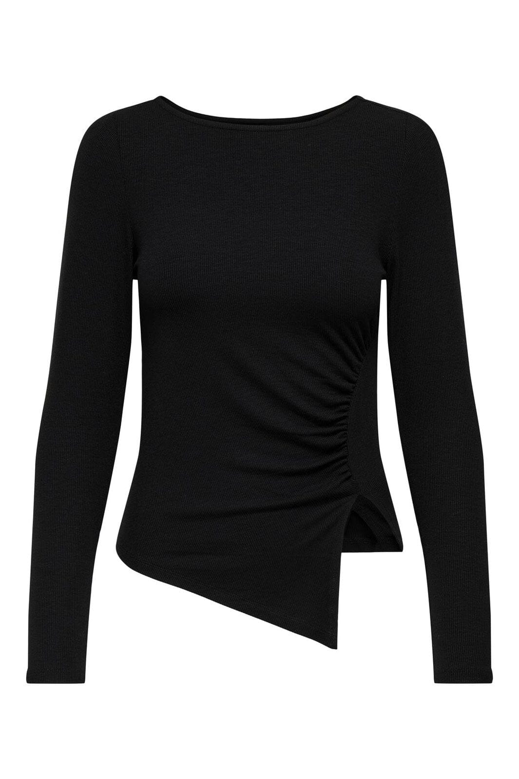 Only - Onlvic L/S Side Detail Top - 4968571 Black