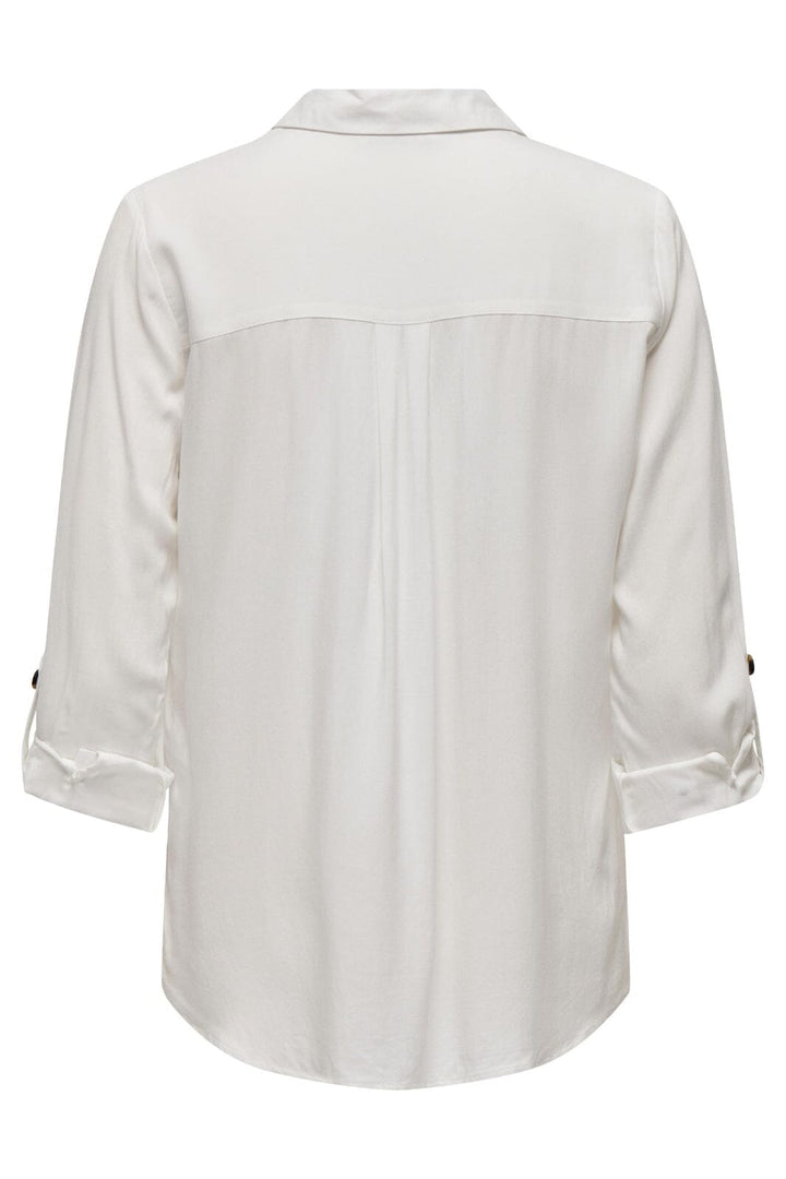 Only - Onlyasmin Shirt L/S - 4304302 Snow White Skjorter