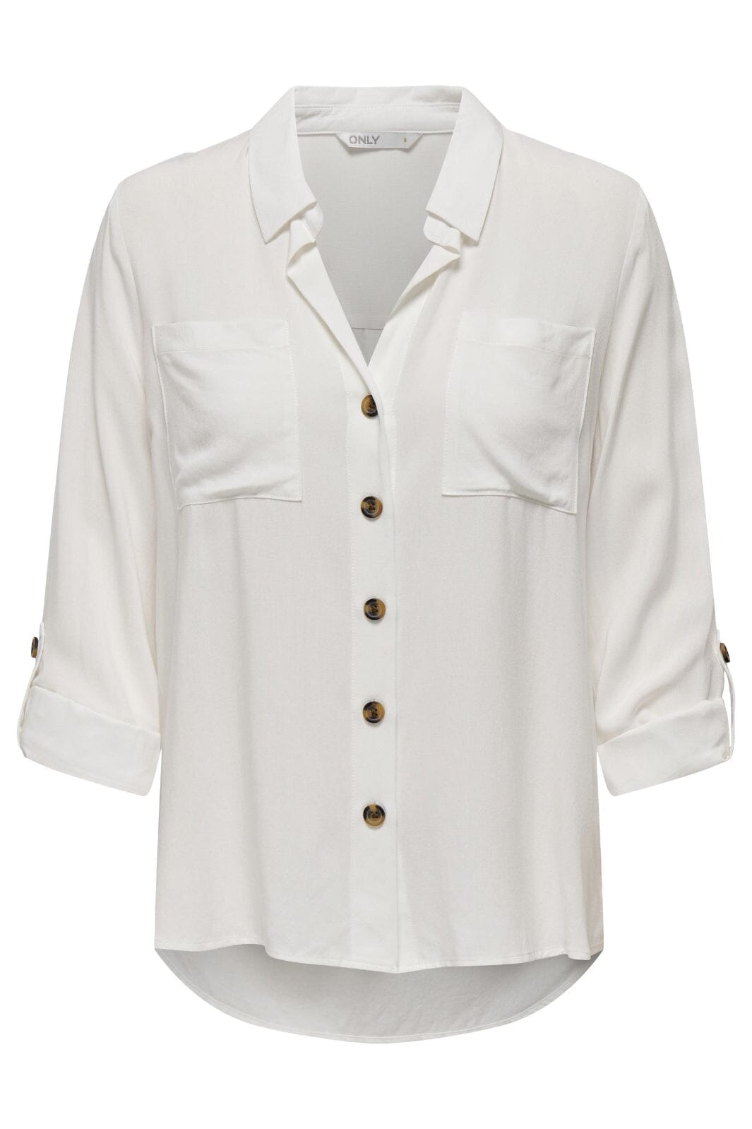 Only - Onlyasmin Shirt L/S - 4304302 Snow White Skjorter