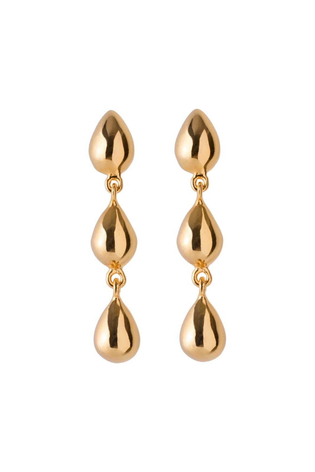 Pernille Corydon Jewellery - Rain Earrings - Goldenplated
