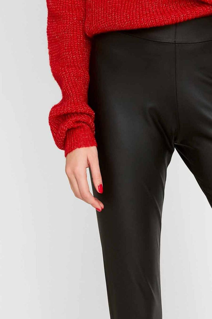 PIECES - New Shiny Leggings - Black Leggings