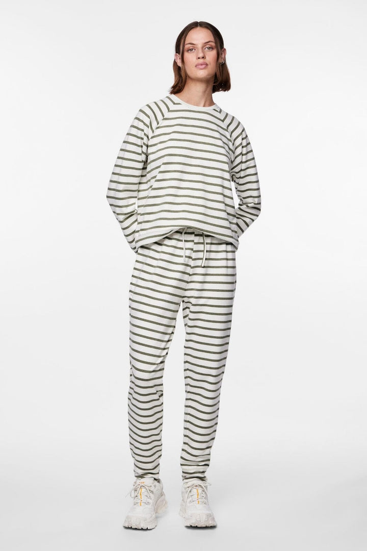 Pieces - Pcbibi Pant - 4428917 Deep Lichen Green CLOUD DANCER