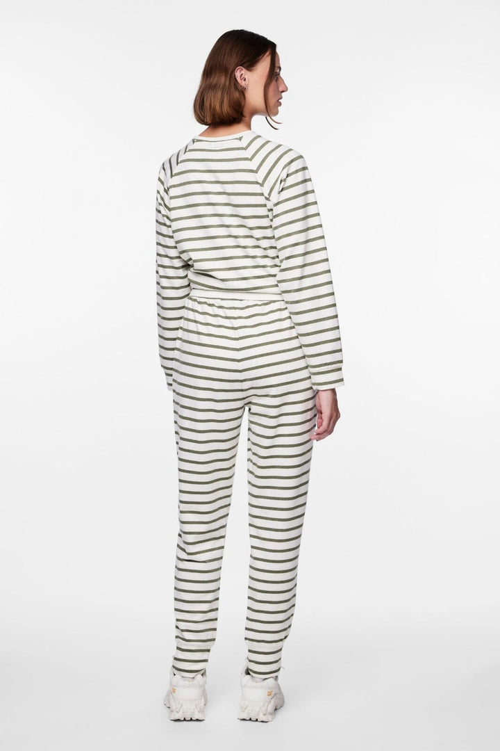 Pieces - Pcbibi Pant - 4428917 Deep Lichen Green CLOUD DANCER