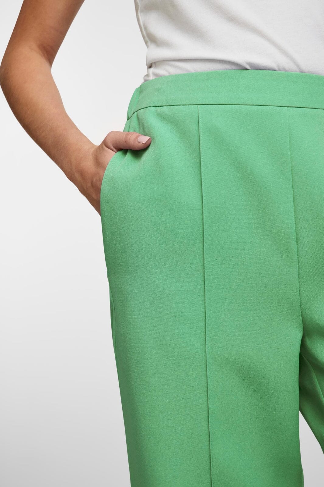 Pieces - Pcbossy Hw Wide Pants - Absinthe Green