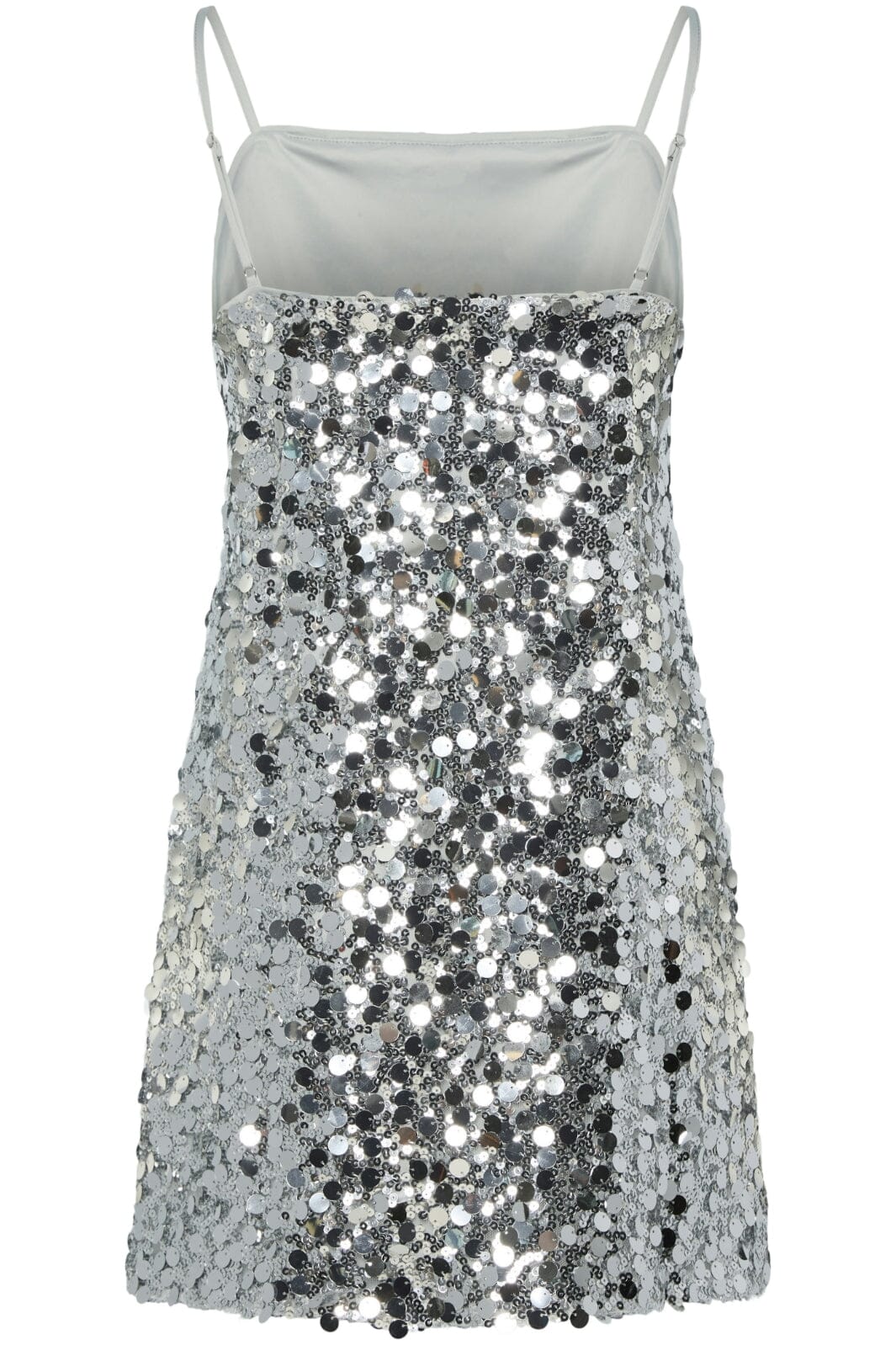 Pieces - Pcdisco Mini Strap Dress Kca 17155269 - 4670407 - Silver Sequins