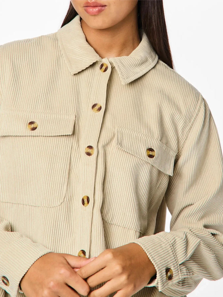 Pieces - Pceffi Ls Shirt - 3407992 White Pepper Skjorter
