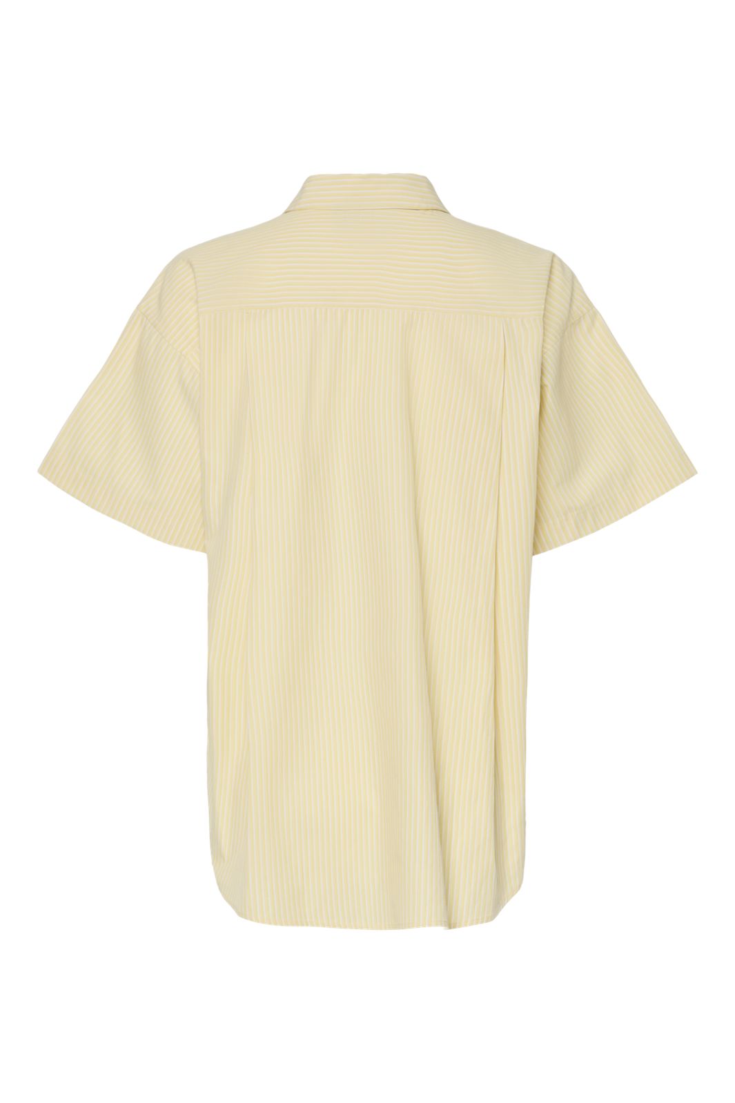 Pieces - Pcfemme Ss Loose Shirt - 4926239 Pale Banana Cloud Dancer