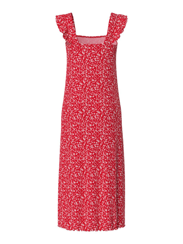 Pieces - Pcflora Strap Flounce Dress - 4699184 Lollipop Small Flower