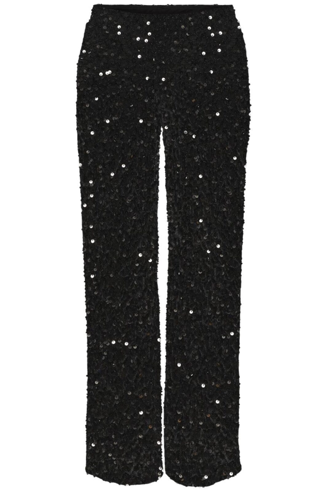 Pieces - Pckam Wide Pant - 4617668 Black Black Sequins
