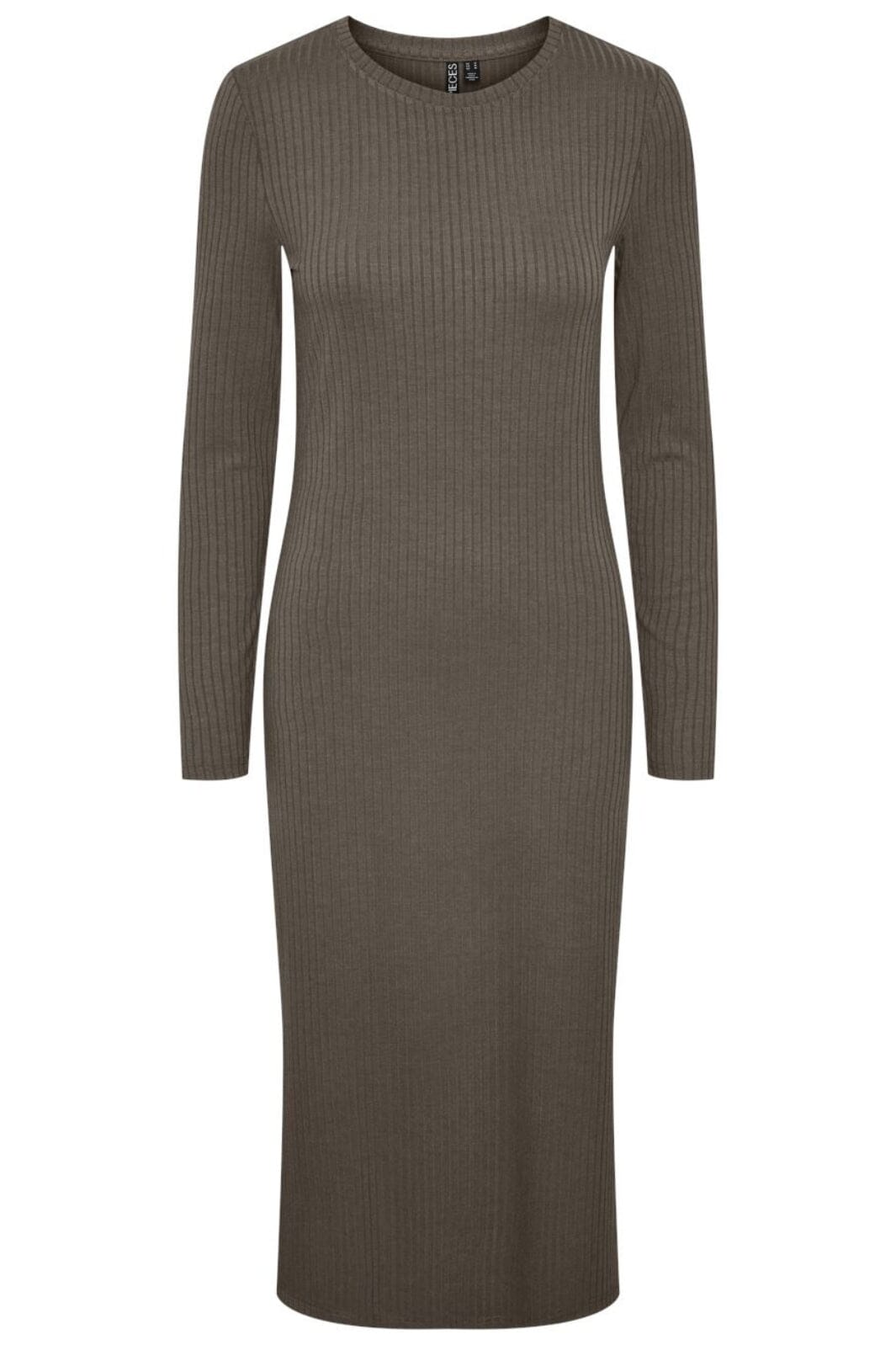 Pieces - Pckylie Ls O-Neck Midi Dress - 4615006 Morel
