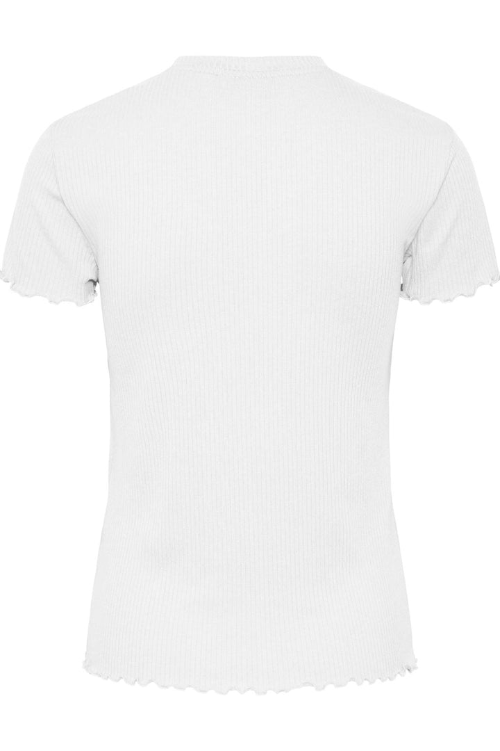 Pieces - Pcnicca Ss O-Neck Top - Bright White T-shirts