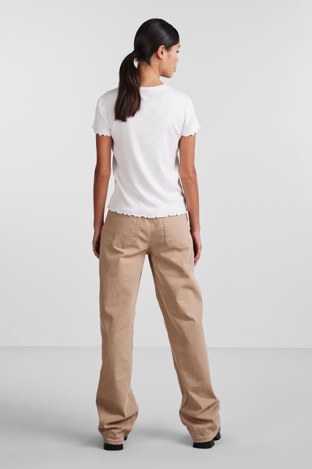Pieces - Pcnicca Ss O-Neck Top - Bright White T-shirts