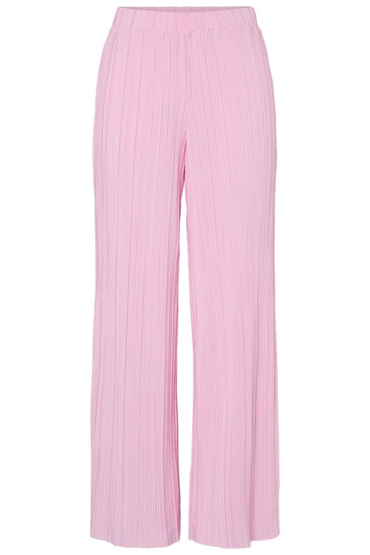 Pieces - Pcpammi Wide Plisse Pants Pwp - 4742177 Roseate Spoonbill Bukser
