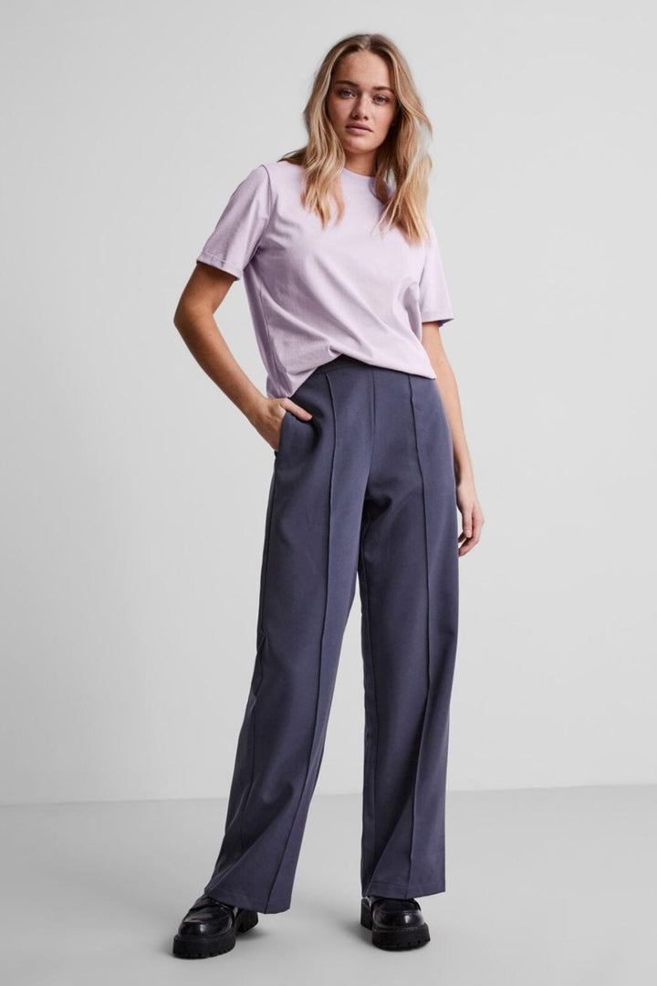 Pieces - Pcria Ss Fold Up Solid Tee - Lavendula T-shirts