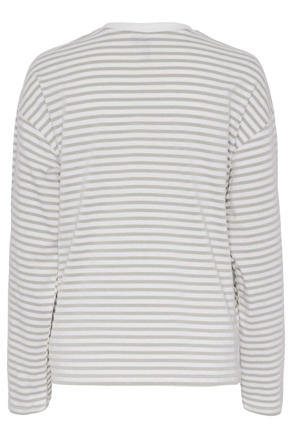 Pieces - Pcsadie Ls Top - 4482523 Cloud Dancer Lgrm Bluser