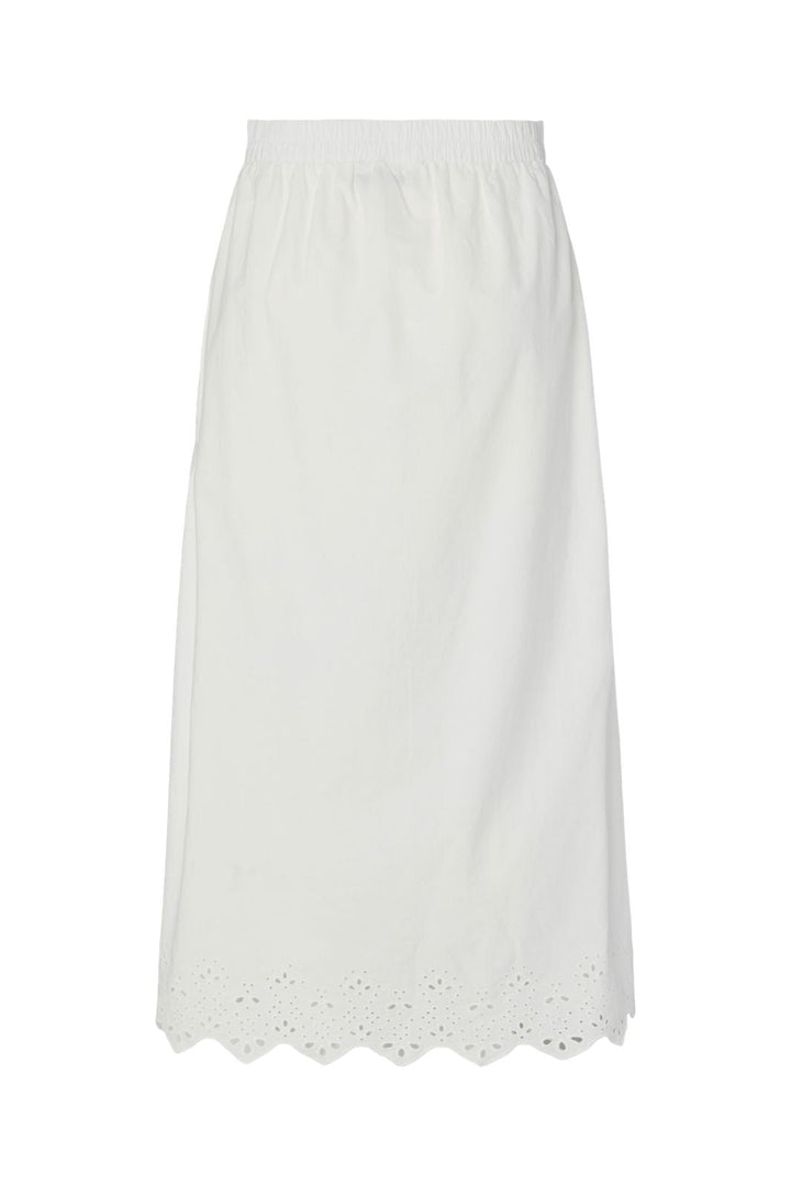 Pieces - Pcsalmina Ankle Skirt - 4720286 Cloud Dancer