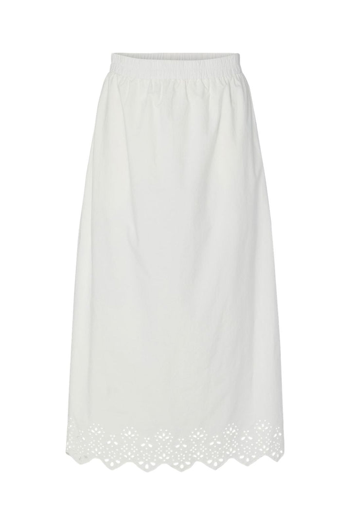 Pieces - Pcsalmina Ankle Skirt - 4720286 Cloud Dancer