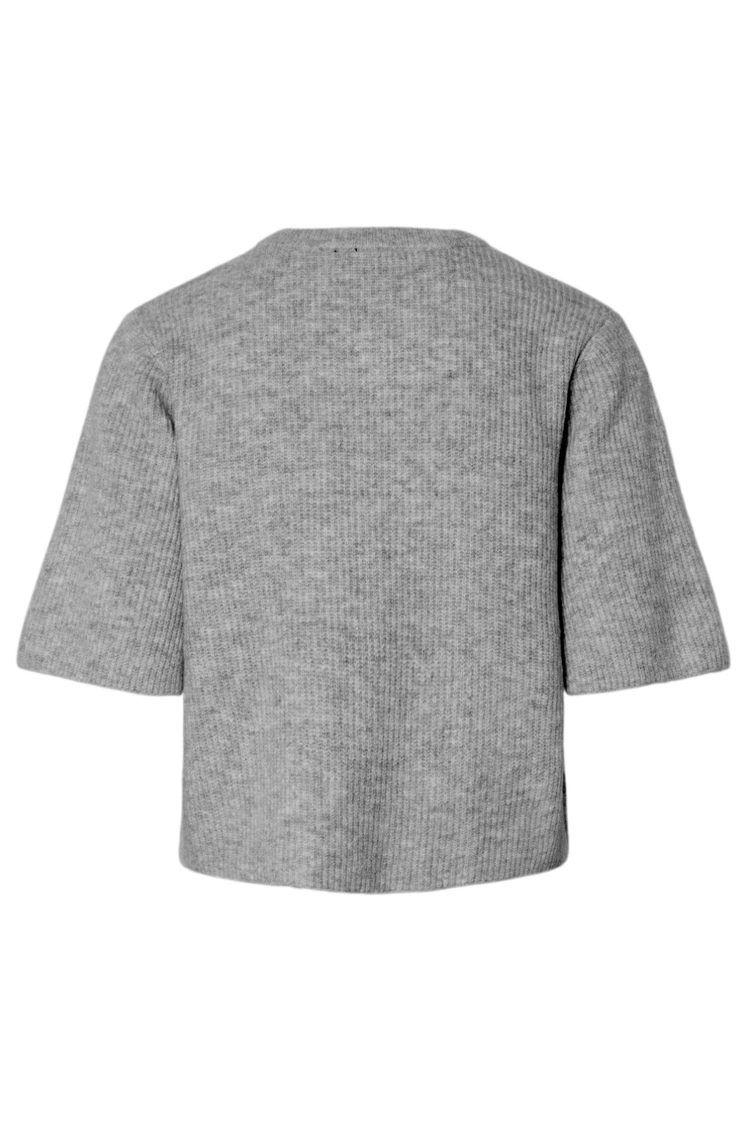 Pieces - Pcsilly Ss O-Neck Knit Cardigan - 4861139 Medium Grey Melange