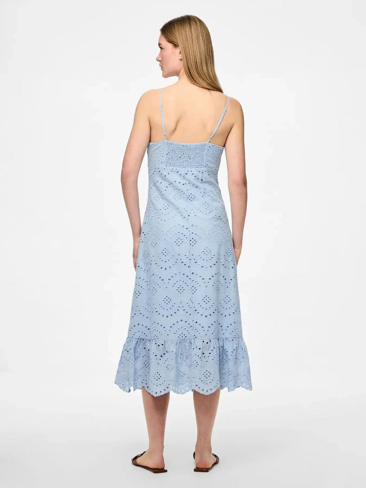 Pieces - Pcvilde Strap Dress - 4703760 Cashmere Blue Kjoler
