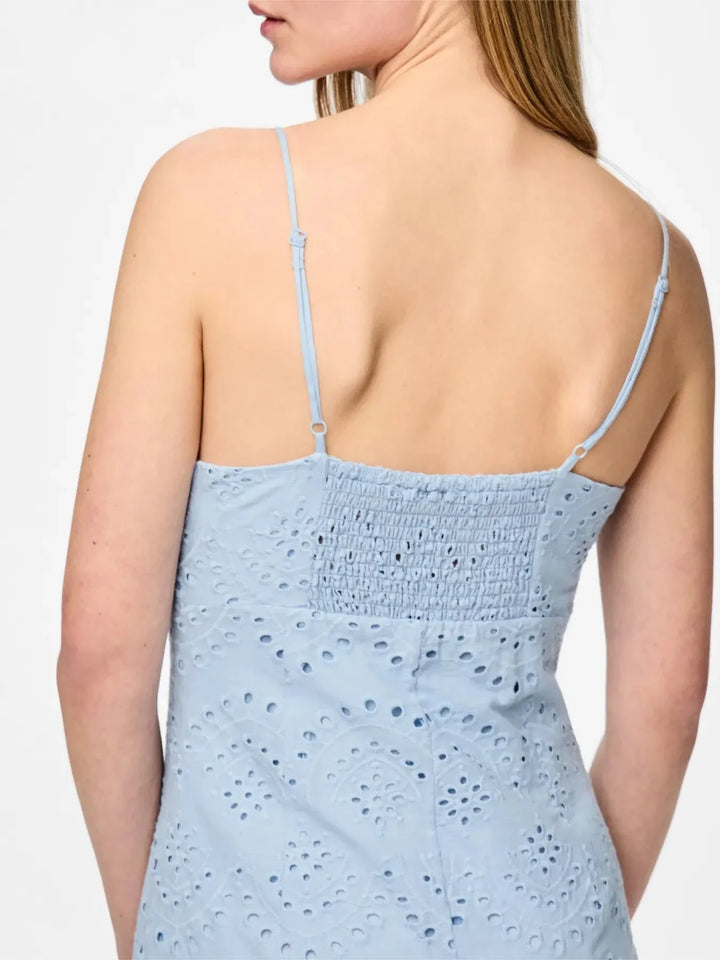 Pieces - Pcvilde Strap Dress - 4703760 Cashmere Blue Kjoler
