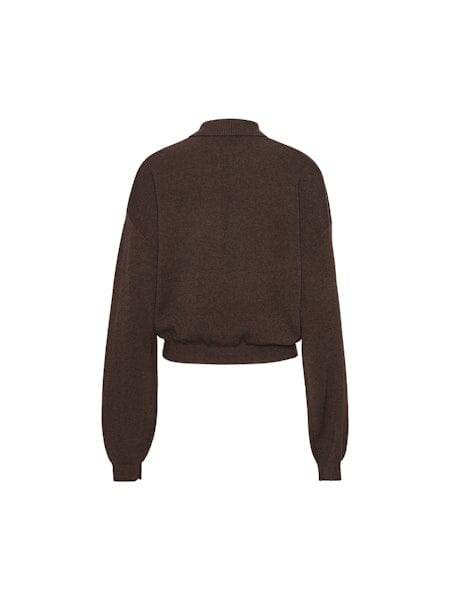Rotate - Slinky Knit Polo 1151371667 - Molé Bluser