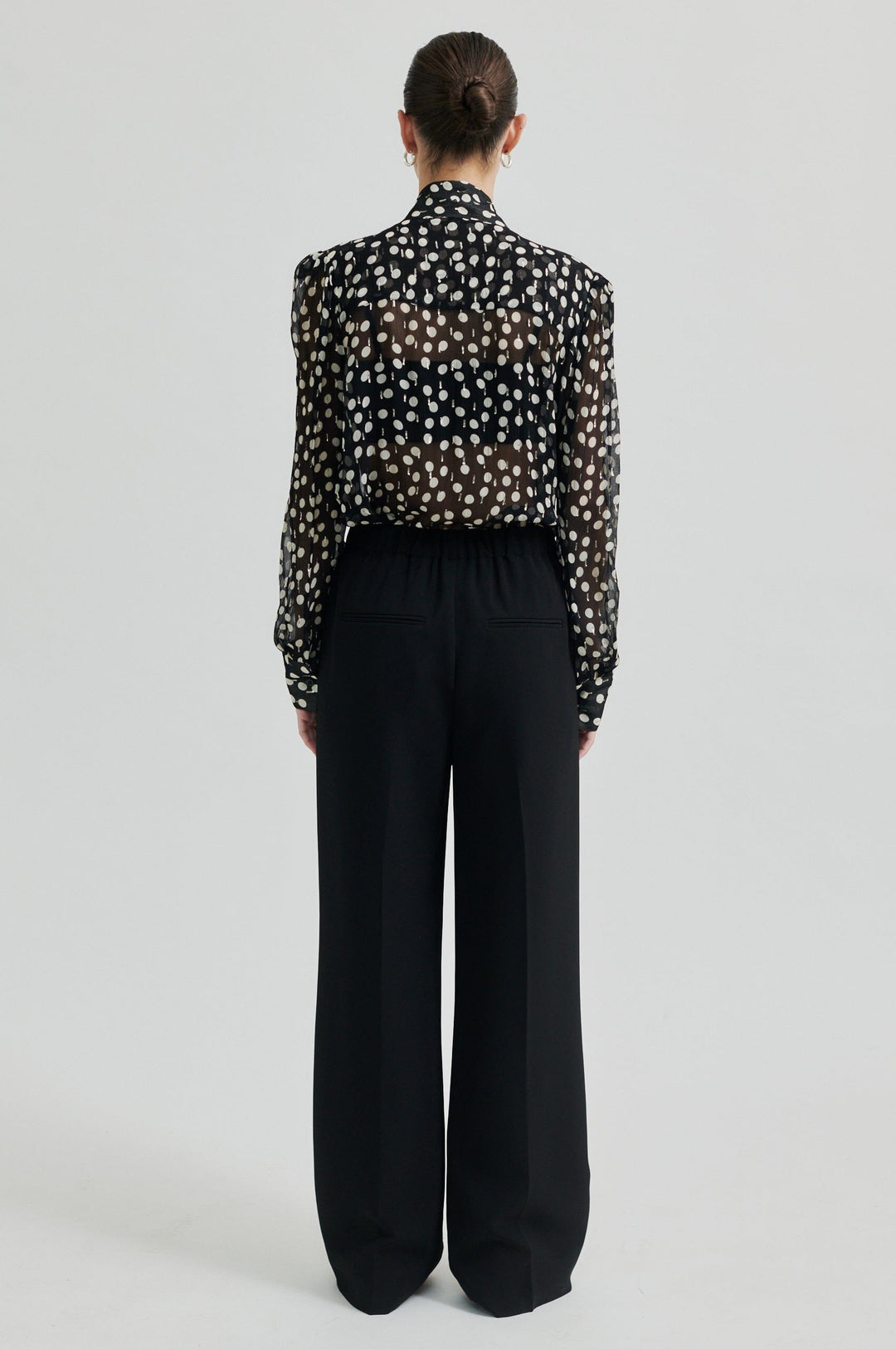 Second Female - Fique Straight Trousers 59024 - 8001 Black Bukser