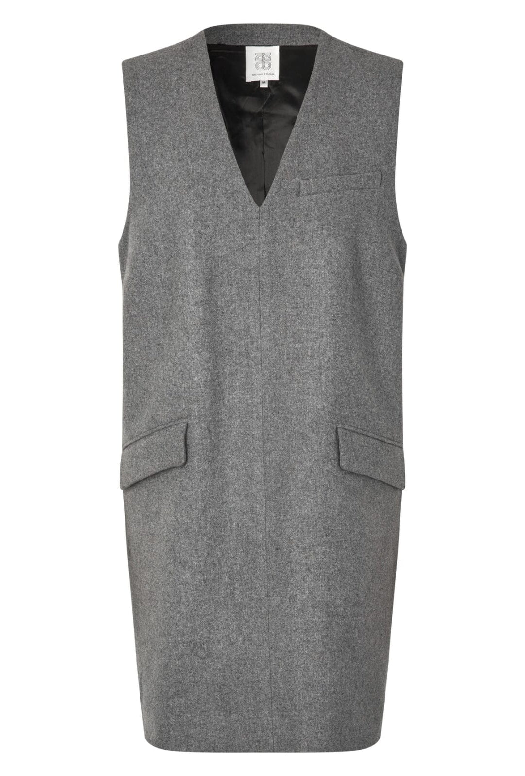Second Female - Vall Spencer Dress - Grey Melange