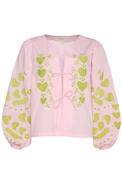 Sissel Edelbo - Elisabeth Organic Cotton Top SE 1199 - Cherry Blossom Bluser