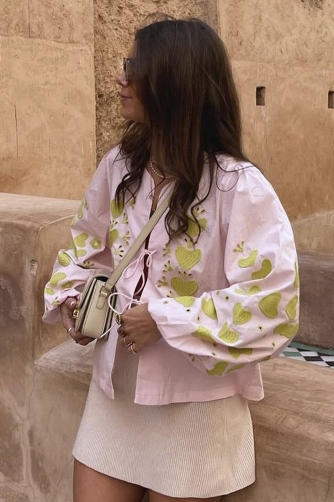 Sissel Edelbo - Elisabeth Organic Cotton Top SE 1199 - Cherry Blossom Bluser