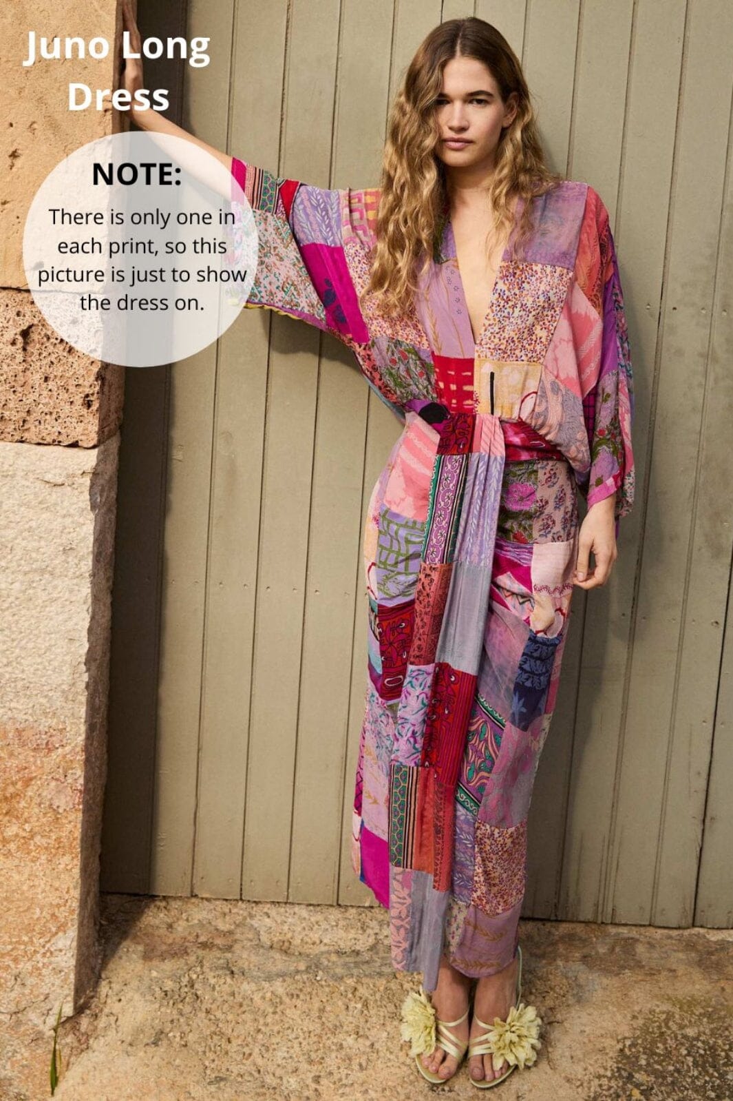 Sissel Edelbo - Juno SILK Patchwork Dress SE 1586-1 - No. 58 Kjoler