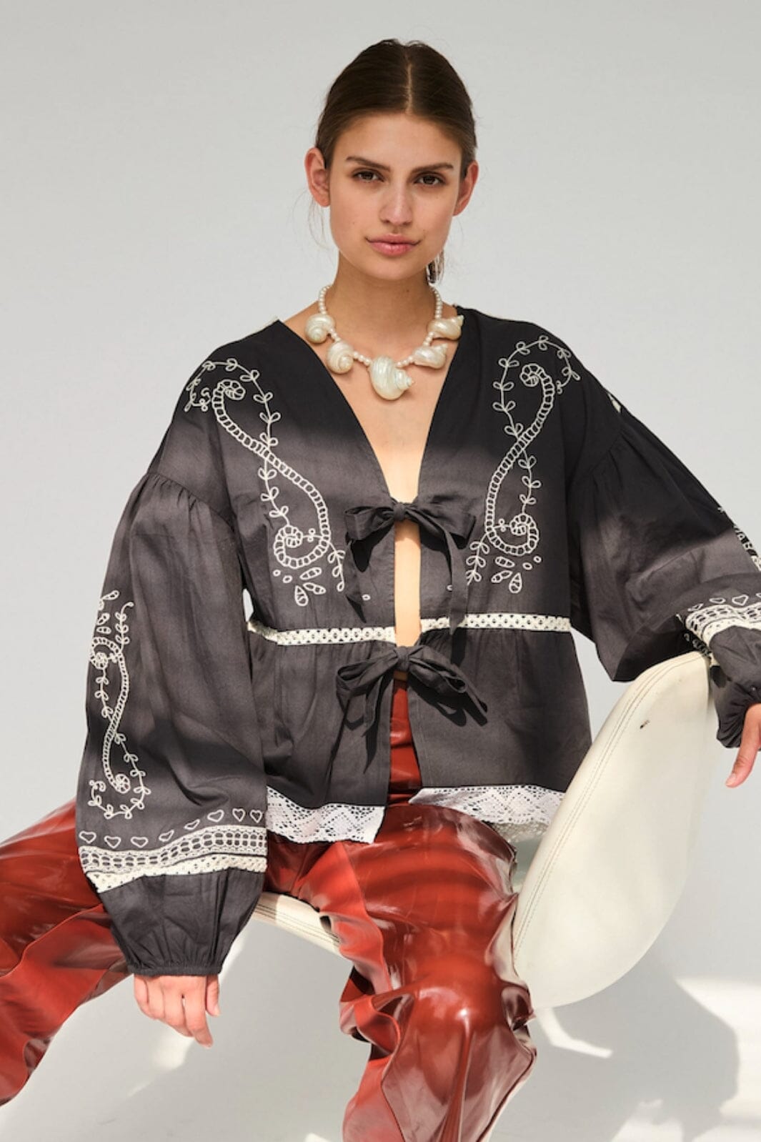 Sissel Edelbo - Lia Top SE 1397 - Asphalt Bluser