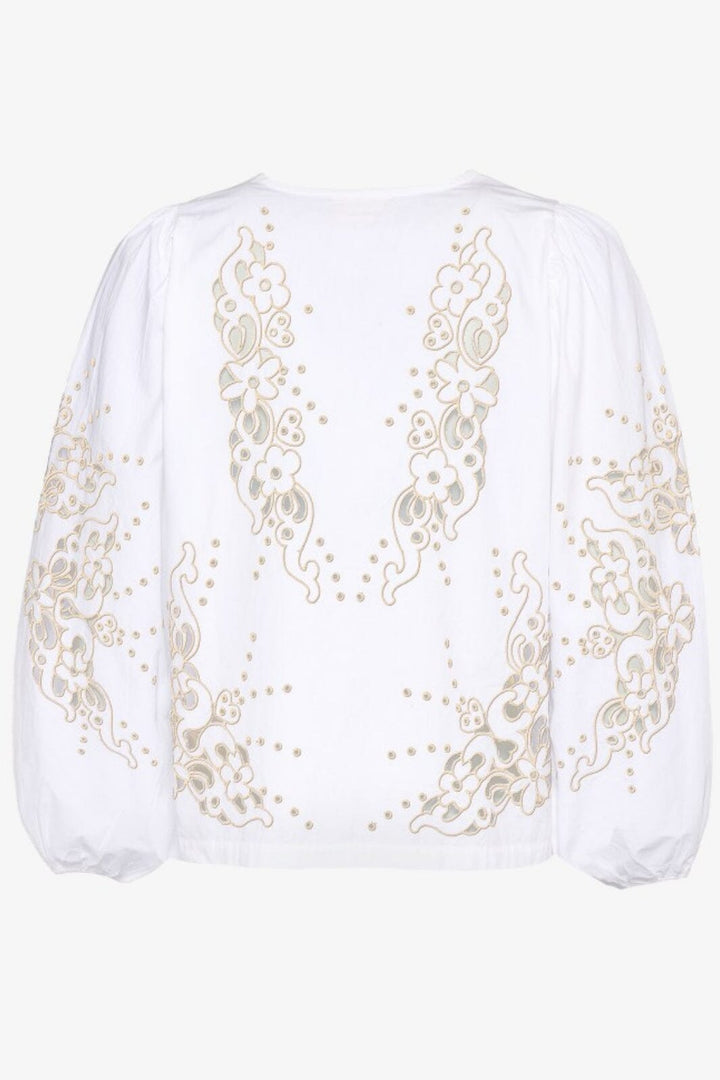 Sissel Edelbo - Magdalena Top SE 1392 - Ecru Bluser