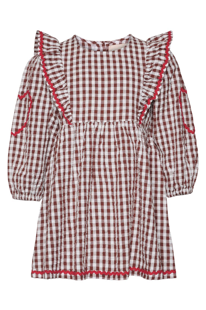 Sissel Edelbo - Nanette MINI Dress SE 1678 - Brown Checks Kjoler