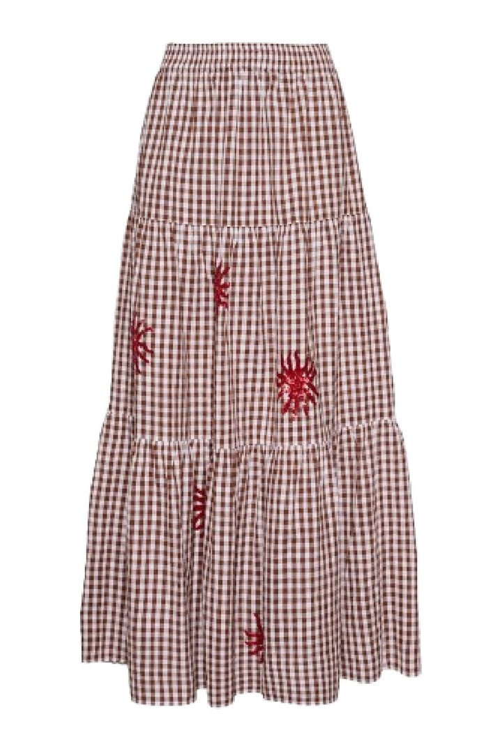 Sissel Edelbo - Nanette Skirt SE 1622 - Brown Checks