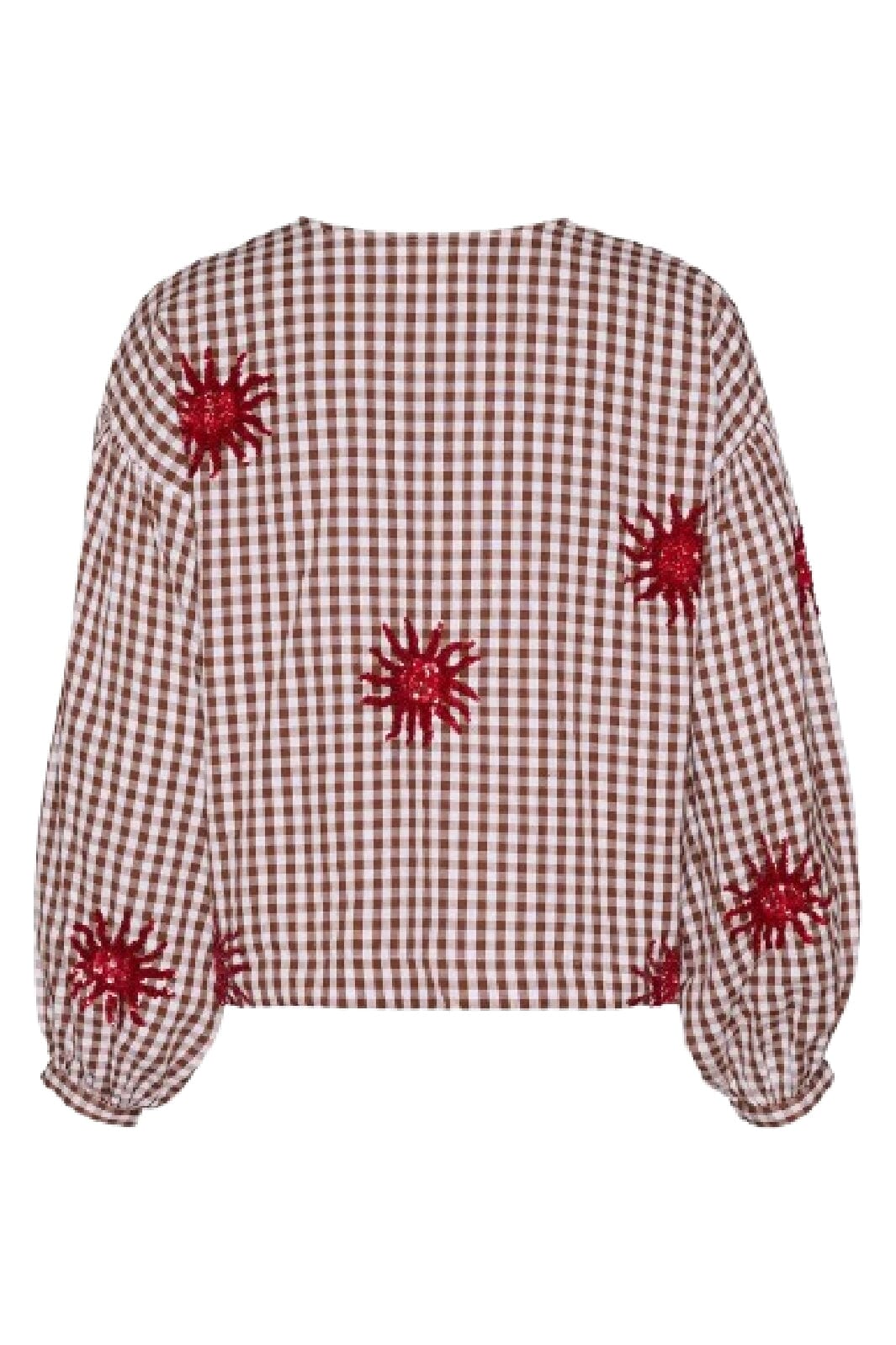 Sissel Edelbo - Nanette Top SE 1623 - Brown Checks