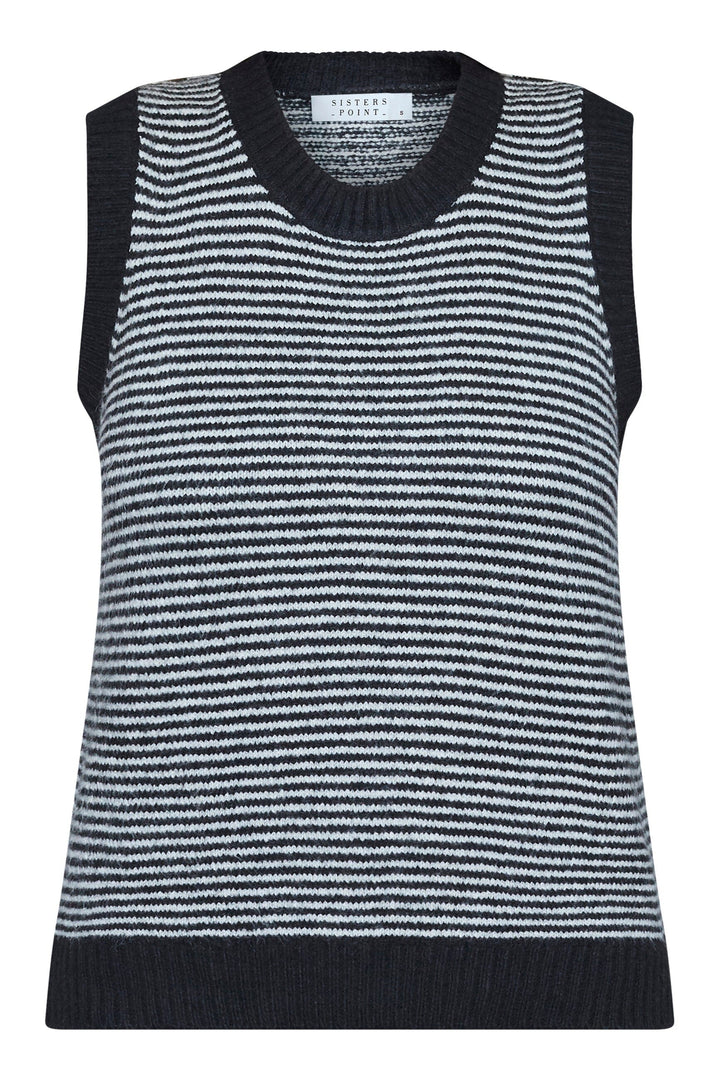 Sisters Point - Megi-Ve 19047 - 832 - Black/Cream Strikbluser