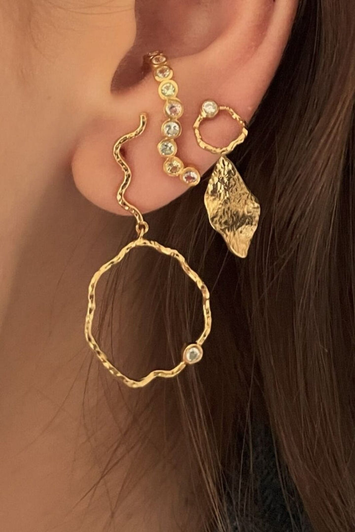 Stine A - Ile De L'Amour Behind Ear-Earring Gold - 1206-02-S Kjoler