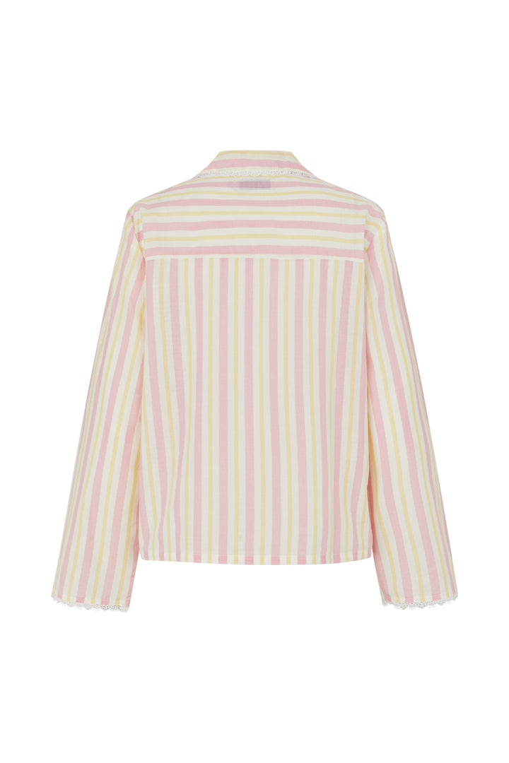 Stine Goya - 2476 Pyjamas, Striped Pyjamassg-ps26-ot004-2476 - Lemon & Rose Stripes Nattøj