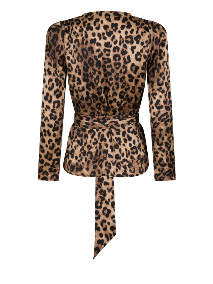 Valentin Studio - Josie Leopard Blouse - Leopard Bluser