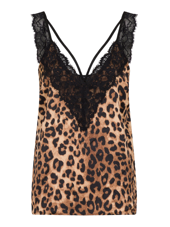 Valentin Studio - String Leopard Top - Leopard Toppe