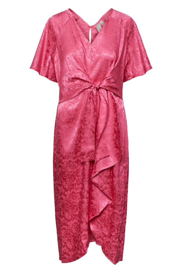 Y.A.S - Yasretrieve Kimono Long Dress - Carmine Rose Kjoler