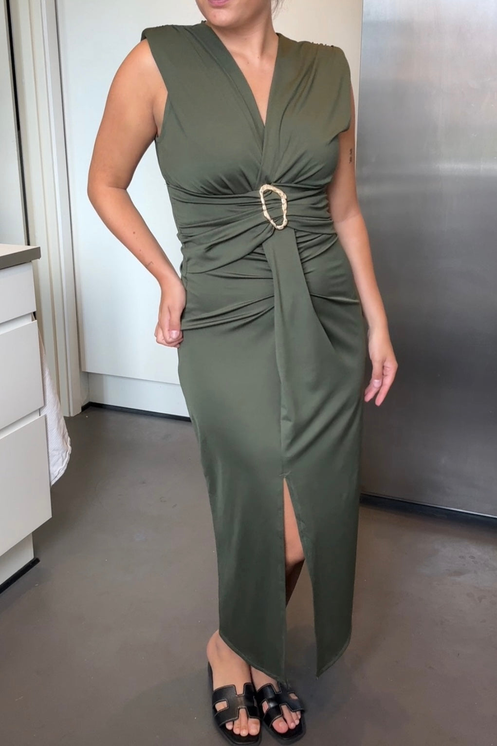 A-bee - Mirella Dress - Khaki