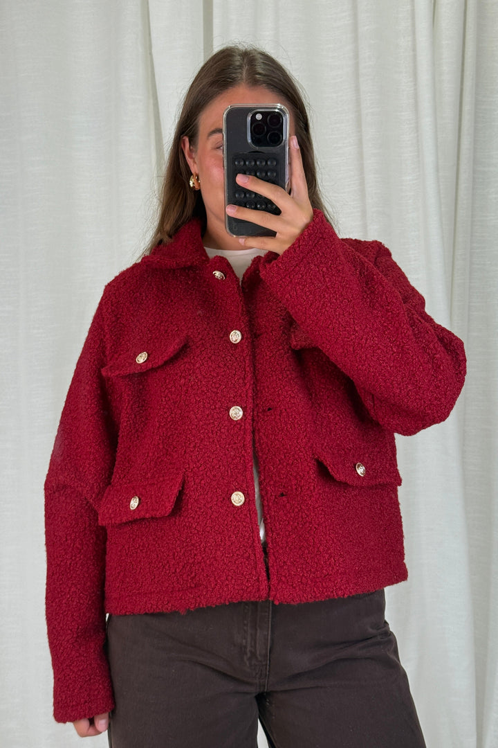 A-bee - Jasmin Jacket - Burgundy