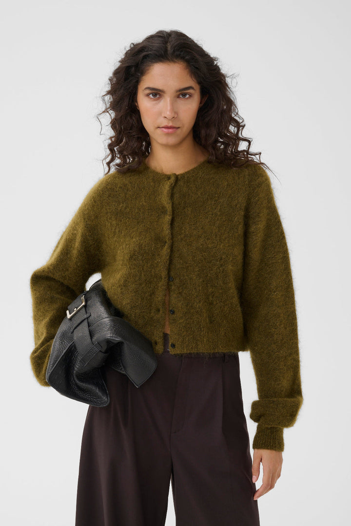 Gestuz - Gzdebbie Short Cardigan 10911515 - 1808321 - Plantation Melange