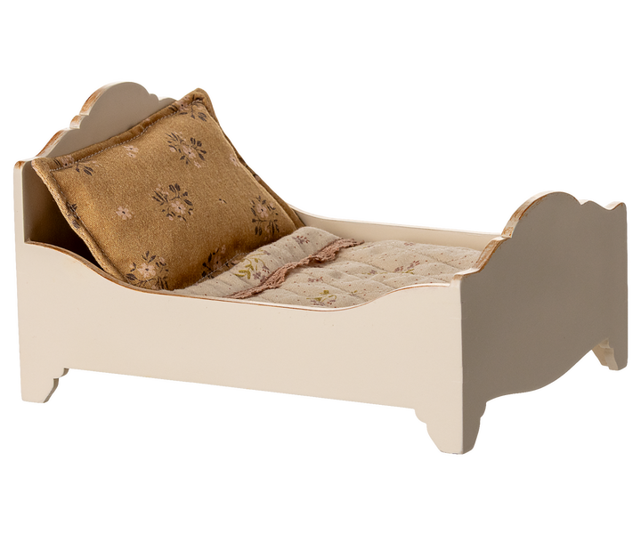 Maileg - Seng, Mus - Råhvid - Mouse Acc