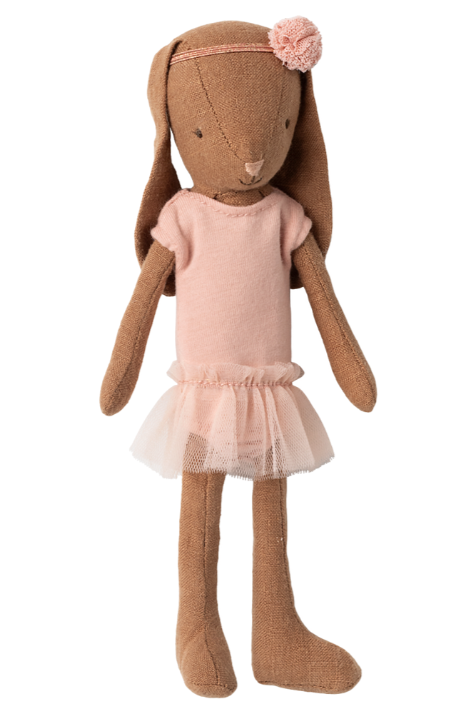 Maileg - Kanin Størrelse 1, Brun - Balletdragt Og Tylskørt Rosa - Bunny Size 1