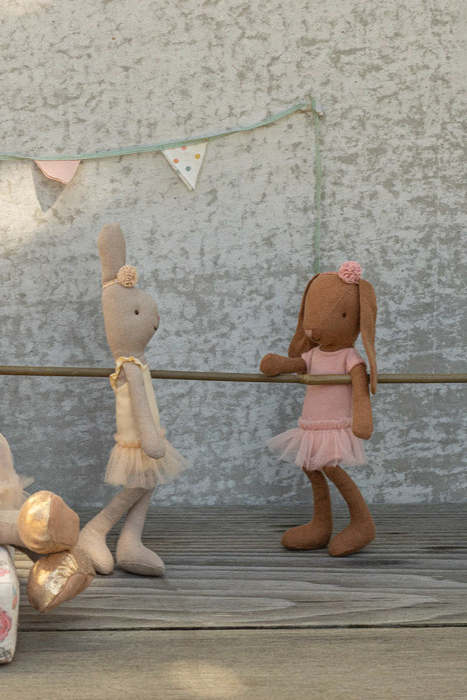 Maileg - Kanin Størrelse 1, Brun - Balletdragt Og Tylskørt Rosa - Bunny Size 1